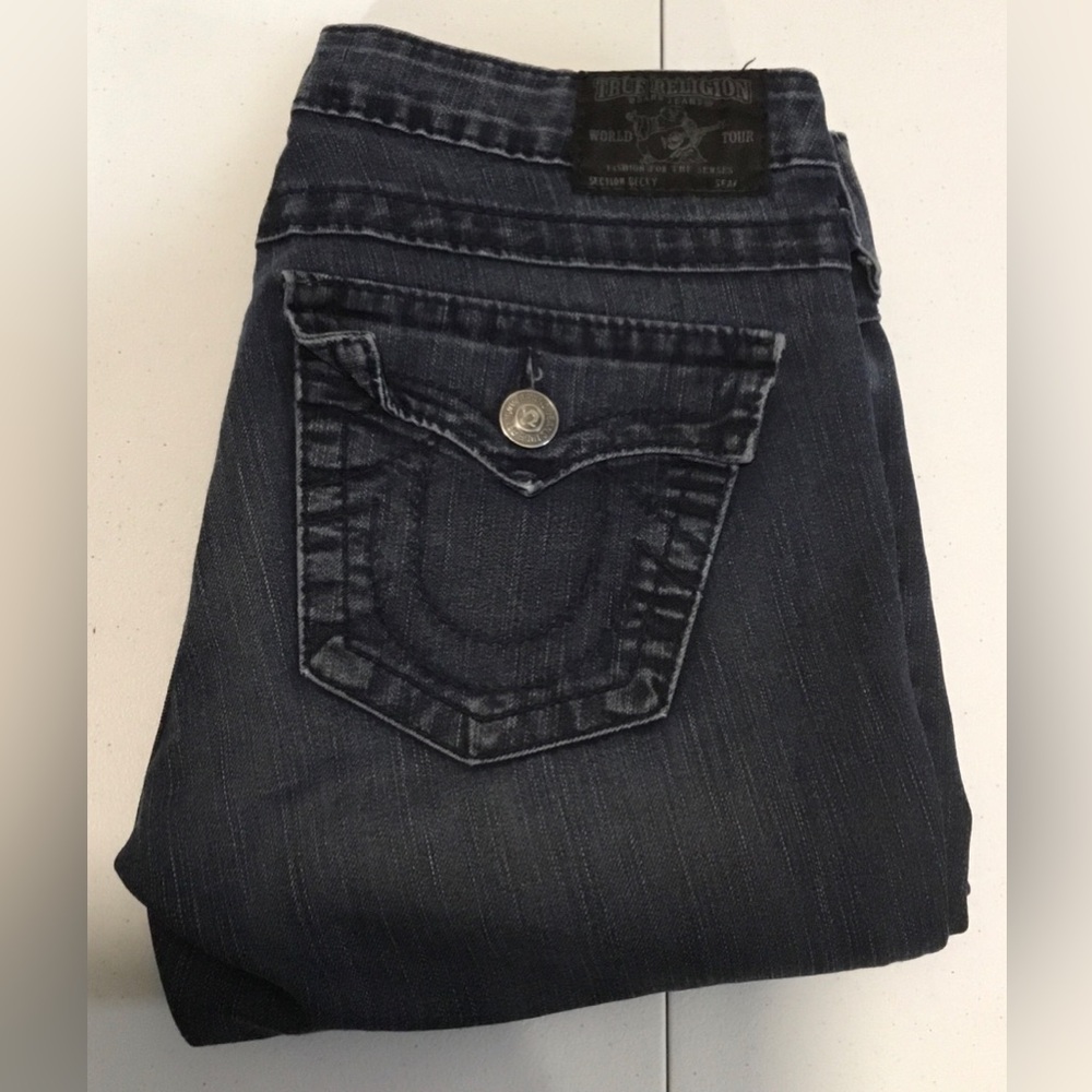 True Religion Dark Indigo Bootcut Jeans Unisex